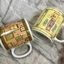 Lot 2 Rétro Tiki Café Mugs