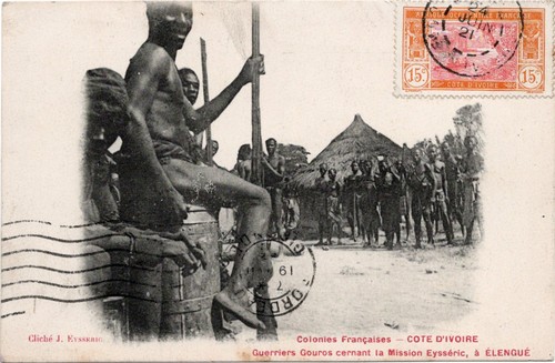 Carte postale cote d - cote, d'ivoire