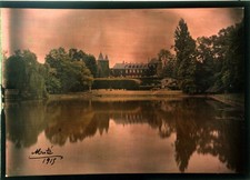 Grand Autochrome Daté et Signé Château de Bruyère le Châtel Essonne 1915 13X18
