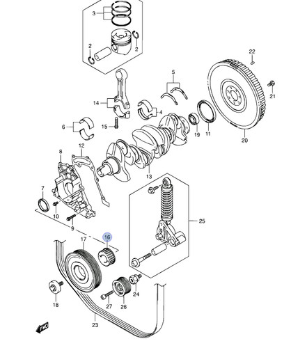 12631 67jg0 suzuki grand - 12631-67jg0,