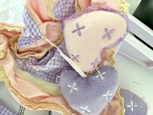 Musical mobile pink purple - musical, pink,