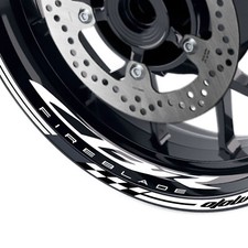 White AA02 17 INCH RIM DECALS