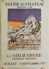 Affiche Tapisserie MADY DE LA GIRAUDIERE 1977 Exposition Felletin