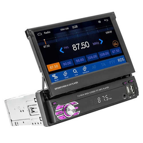 Single din car radio - single,