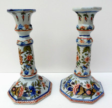 Bougeoir Chandelier Ancien en Faïence Desvres/Rouen