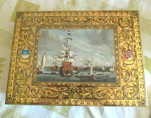 Boîte ancienne métal marine - métal,