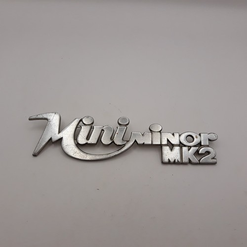 Plaque écrite mini minor mk2 - plaque,