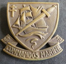 Insigne béret – Commandos Marine – Arthus Bertrand M. Chauvet 1943 – REF 5968
