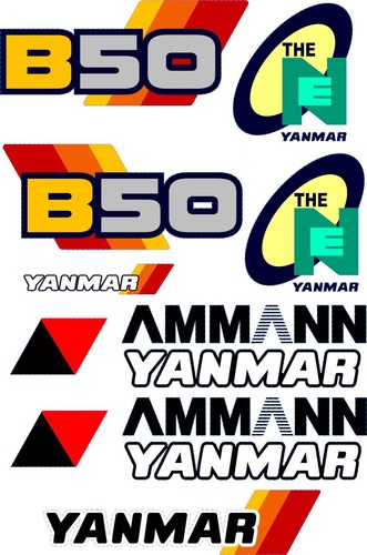 Ensemble autocollants yanmar - ensemble,