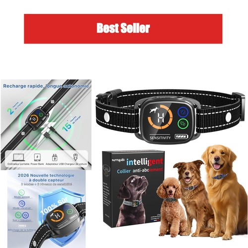 Collier anti aboiement chien - collier,