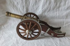 Rare Briquet Forme Canon décoratif Métal Plastique Et Bois LG Total 29cm 0kg700