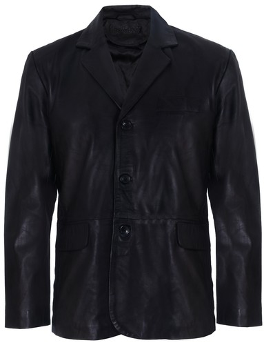 Blazer cuir noir - blazer,