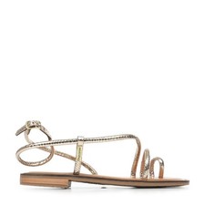 Sandales Nu Pieds Les Tropéziennes by M Belarbi femme Hatrio Doré Cuir A