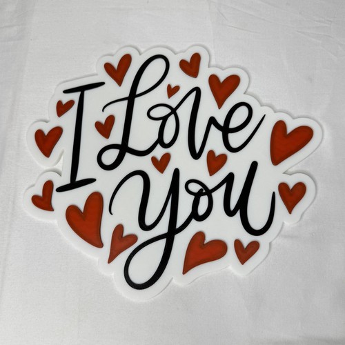 Love you heart - you, white