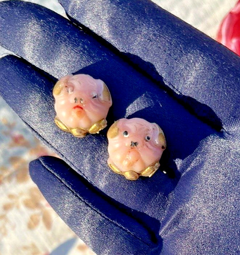 Duo boutons anciens tête - duo,