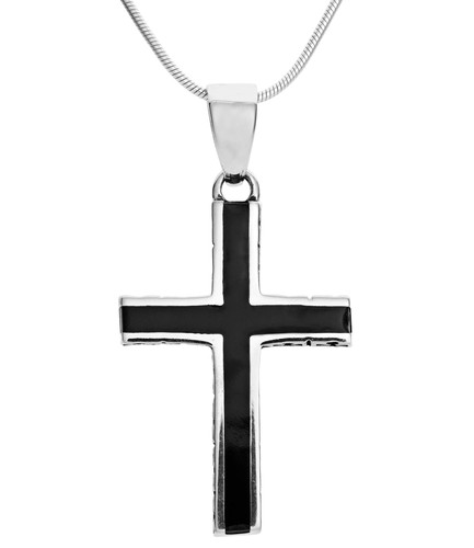 Collier croix homme argent - croix,