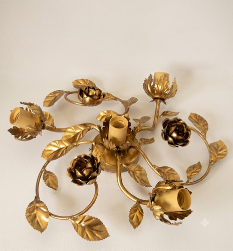 Plafonnier lustre feuille - plafonnier,