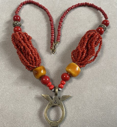 Collier touareg metal - en,