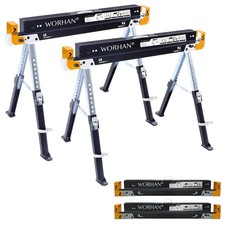 Tréteaux Paire Lot de 2 Tréteaux de travail Pliables Etablis Robuste Stable e...