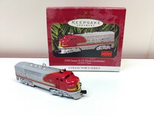Hallmark KOCC - Locomotive Lionel Train Santa Fe F3 Diesel 1950 à suspendre