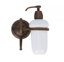 Porte Savon en Laiton Vieilli Série Vague Avec Céramique Bain Bidet Meubles Casa