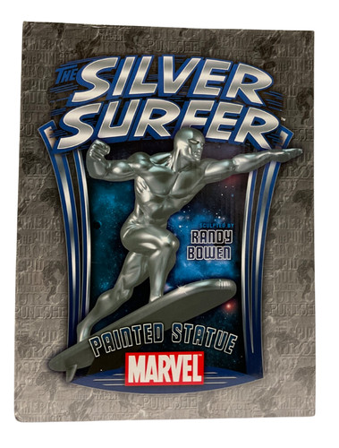 Silver surfer statue - silver, galactus