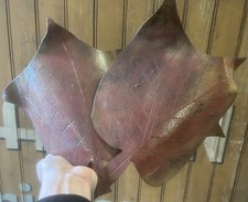 Grande Applique Extérieur Intérieur Fer Forgé Lampe Feuille Vintage Nature