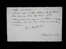 Alexandre DE LABORDE - lettre autographe signée