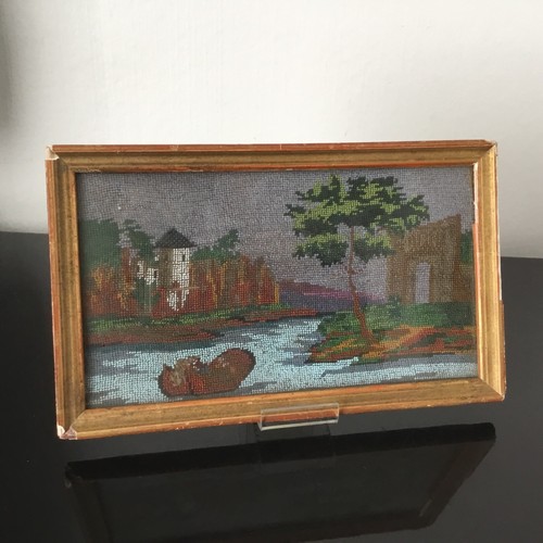 Tableau broderie perles - tableau,