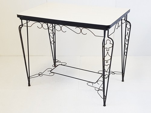 Table formica pique coeur - table,