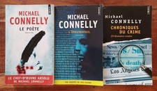 3 Livres Michael Connelly Editions Le Point Poète Épouvantail Choniques Bon État