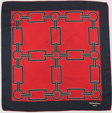 Authentique foulard vintage  " Yves Saint Laurent  "