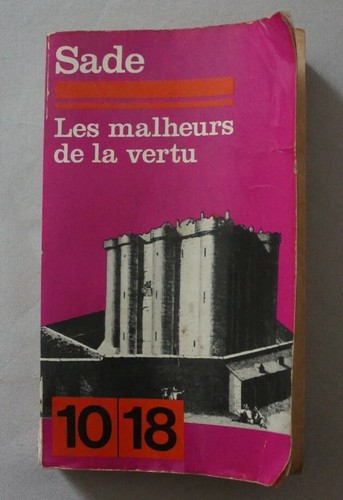 Livre érotique sade - sade, pour