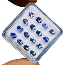 16 Pcs Naturel Tanzanite 4x3mm Oval Cut Éblouissant Gemmes En Vrac Lot