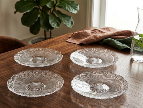 Lot assiettes à - 4, dessert
