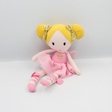 Doudou poupée robe rose