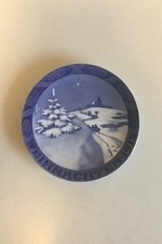 Royal Copenhagen Noël Plaque De 1915 Avec Allemand Inscription " Noël "