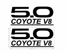 2 STICKERS  FORD MUSTANG