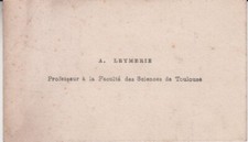 Carte de viste d'Alexandre