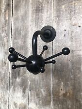 Ancienne Porte Manteau SPOUTNIK Design Osvaldo BORSANI Boule Métal Noir #A897