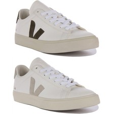 Veja Campo Chromefree Cuir Lacets Entraîneur Homme Blanc UK 6 - 12