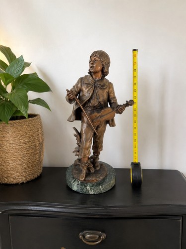 Statue violoniste aug moreau - statue,