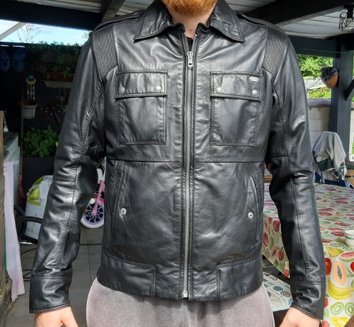Veste cuir homme diesel - cuir,