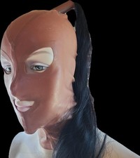 Latex Cagoule, Cagoule En Latex,  Rubber Cagoule Avec Ponytail