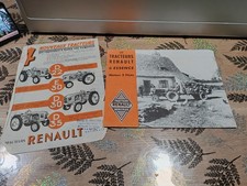 Rare brochure  PROSPECTUS TRACTEUR Renault D22 E30 D30 D35 Années 50 Original 