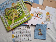 Jeu de société Dominos ASTERIX plateau métal sac boîte publicitaire Auchan 2011