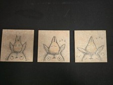 Totoro Inspired 3 Tiles Set
