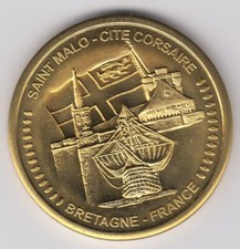 France Médaille Contemporaine Bretagne Ville de Saint Malo Cité Corsaire