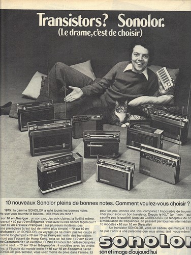 Publicite 1975 sonolor - publicite,