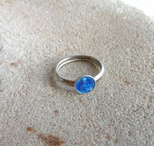 Toute Petite Bague  émail  